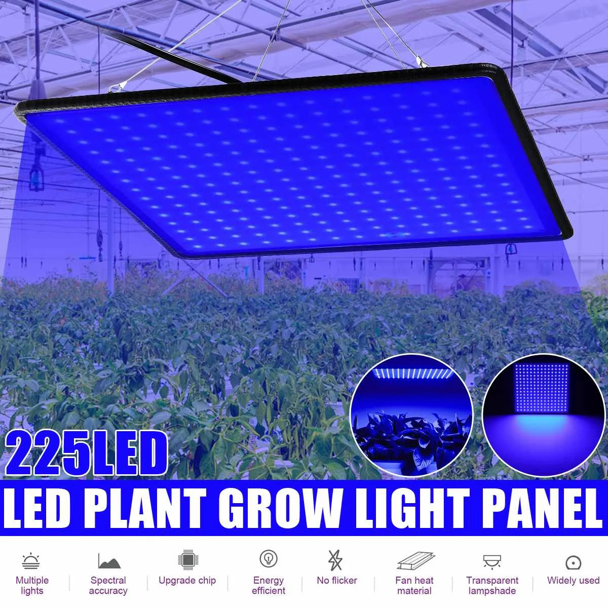 

225LED 6000W LED Grow Light Full Spectrum LED Plant Grow Light Veg Bloom Lamp Indoor Plant Growing Light Greenhouse AC85-265V