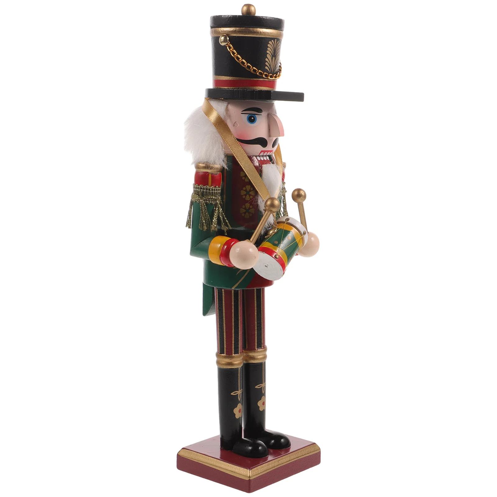 

Nutcracker Calendar Christmas Table Decoration Wooden Puppet Xmas Ornament Desktop Nutcrackers Statue Toddler