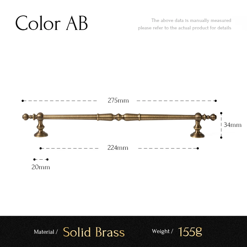 Ручки для шкафов SANTAYA латунные античные