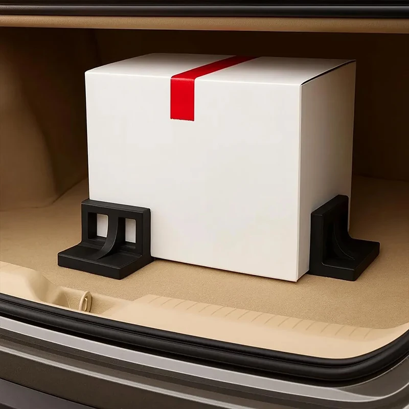 

2 шт. стеллаж для хранения багажника автомобиля, компактная липучка, белый или черный монтажный кронштейн, подходит для Volkswagen Audi BMW Tesla Volvo Skoda Cupra