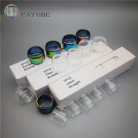 5pcs fatube straight bubble clear rainbow spare glass tube cup independent carton customized model or size u needabcd