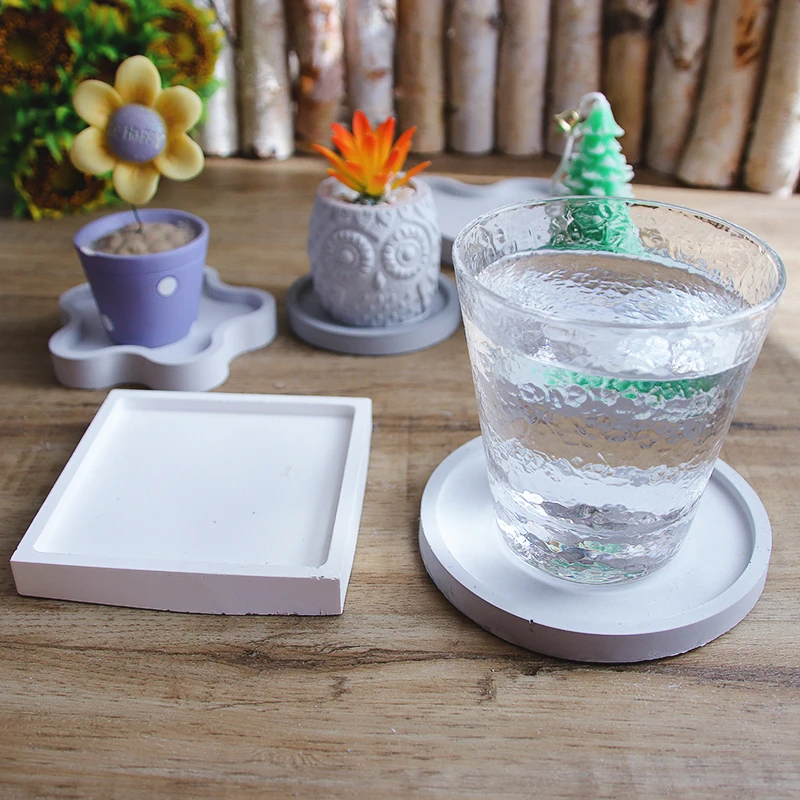 

Coaster Mold DIY Epoxy Resin Silicone Molds Anti-Scald Heat Insulation Pad Plaster Casting Mould Home Desktop Deco Handmade Tool