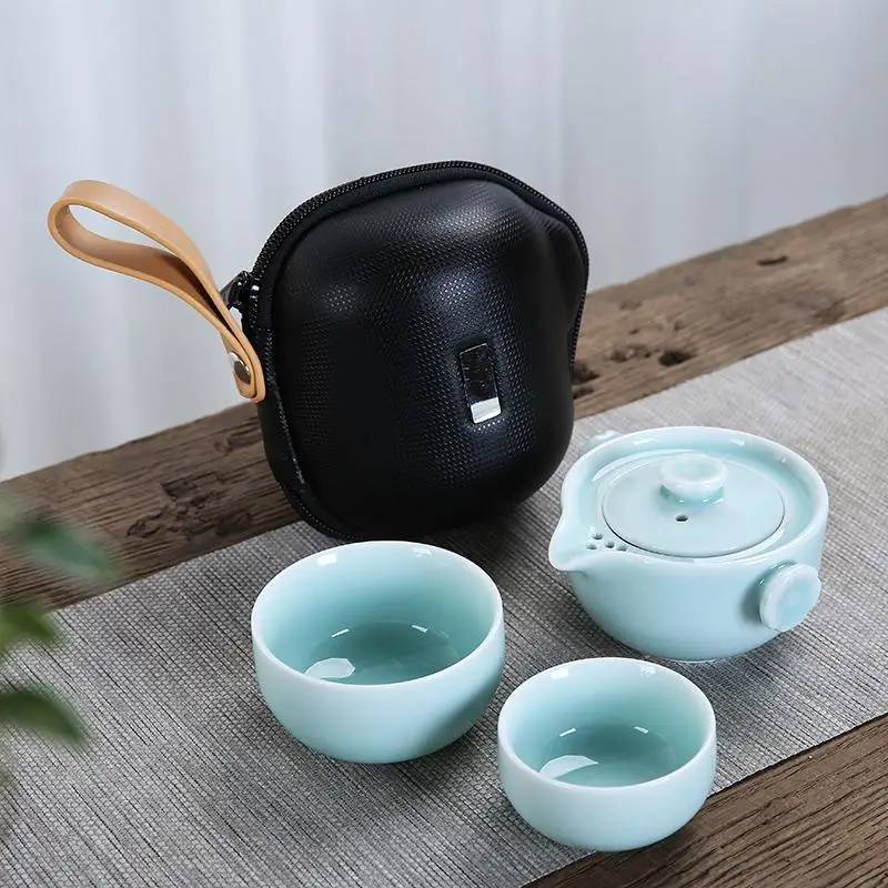

Винтажный чайник чайный набор кунг-фу Zisha, жасминовый чай, травяной чай, зеленый чай, заварзац для китайского чайного набора, керамический ча...