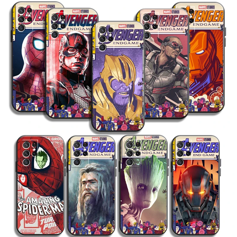 

Avengers Marvely Phone Cases For Samsung Galaxy A31 A32 A51 A71 A52 A72 4G 5G A11 A21S A20 A22 4G Cases Back Cover Coque