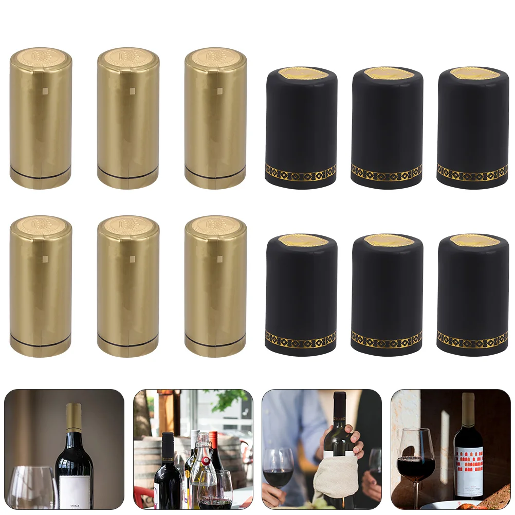

100pcs PVC Heat Shrink Capsules Bottle Shrink Film for Cellar Home