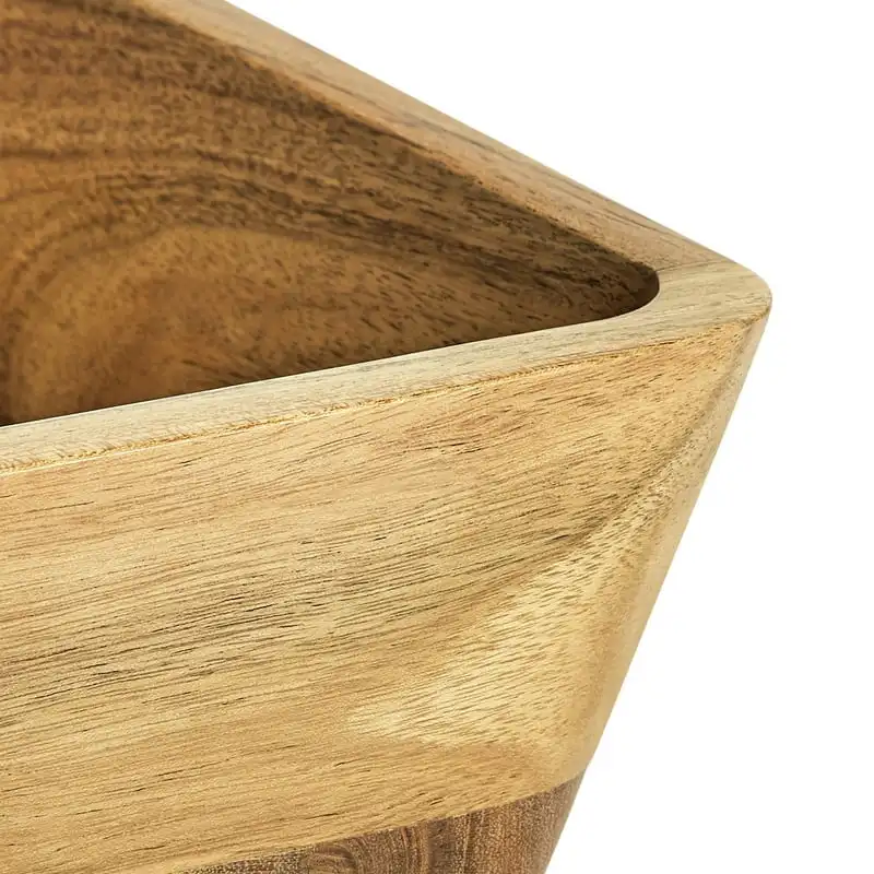 

Acacia Wood Oval Bowl, Natural Finish Brown