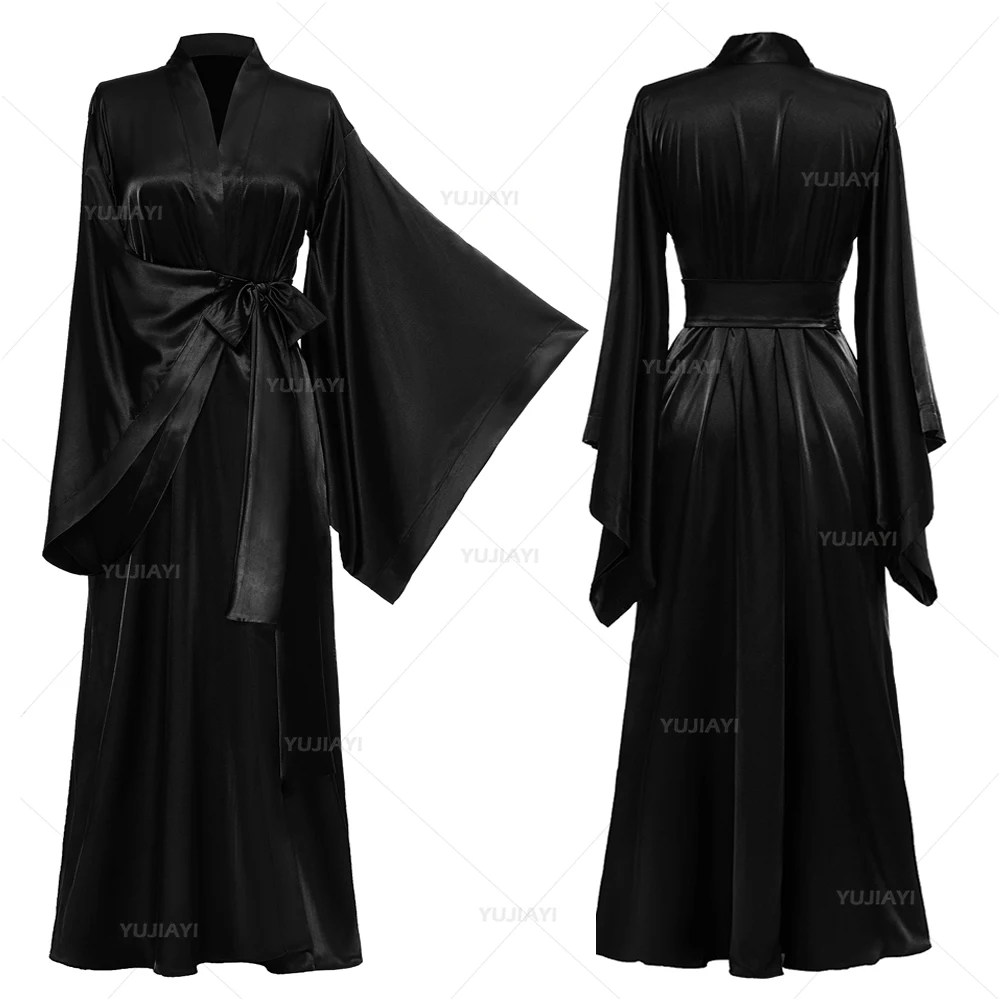 

Women Silk Bathrobe for Photoshoot Long Kimono Robes Boudoir Bridal Robe Maternity Dressing Gown Nightgown Pajamas Custom