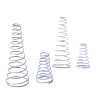 1 piece 304 stainless steel conical compression springs tower shaped spring wire diameter 1mm small diameter 5 18 7mm large