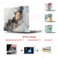 Marble Hard Shell Laptop Case for Macbook Air 13 A2337 A2179 2020 /Pro 13 A2338 M1 Chip/Pro 15 A1707 A1990/ Pro 16 A2141