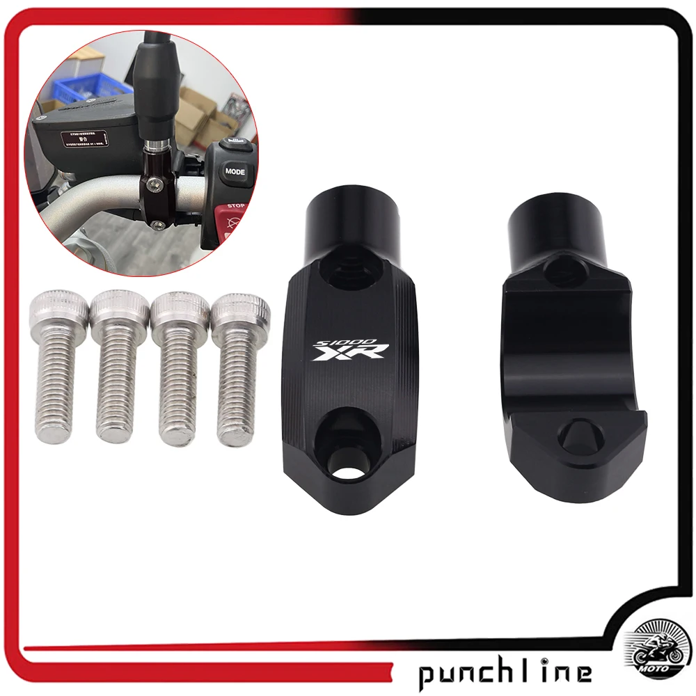 

For S1000XR S1000R S 1000 XR 2015-2021 F800R 2009-2018 Handlebar 22mm Brake Clutch Master Cylinder Mirror Clamp Mount Bracket