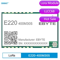 llcc68 lora spread spectrum wireless module 433 mhz 470 mhz e220 400m30s 30 dbm 10km long distance ipexstamp hole antenna