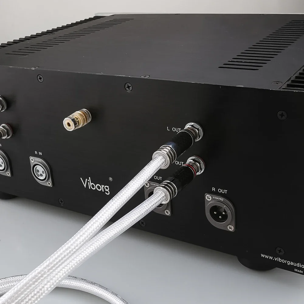 IC102AG 99 998% чистый серебряный кабель из углеродного волокна RCA к XLR Hi-Fi аудио