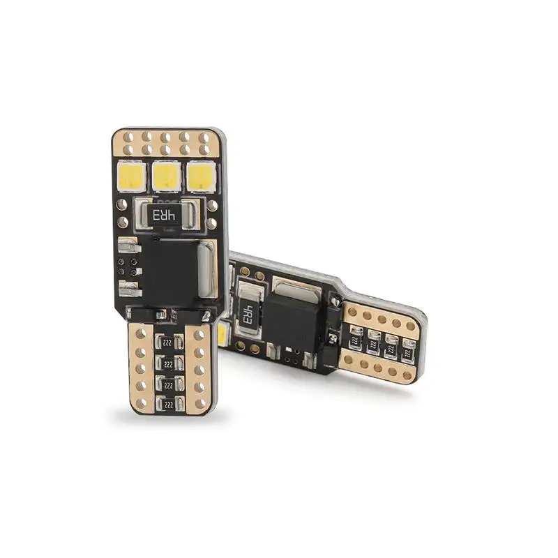 

2pcs T10 W5W LED Bulb Canbus No Error 3030 6-SMD Car Interior Map Reading License Plate Clearance Light Bulbs 12-24V