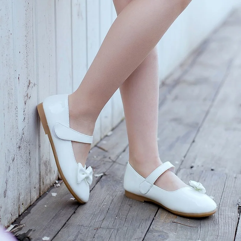 

Children's shoes princess girls shoes student shoes with bows Leather shoes for girls girls shoes sweet princess shoes