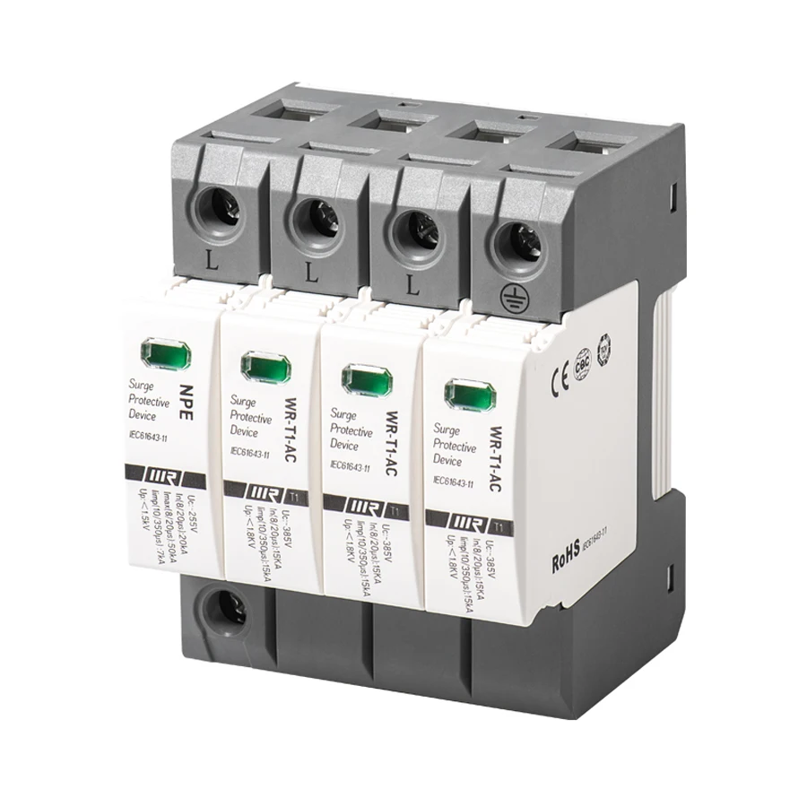 

Электрическое оборудование 3P + NPE T1 15kA молниеотвод