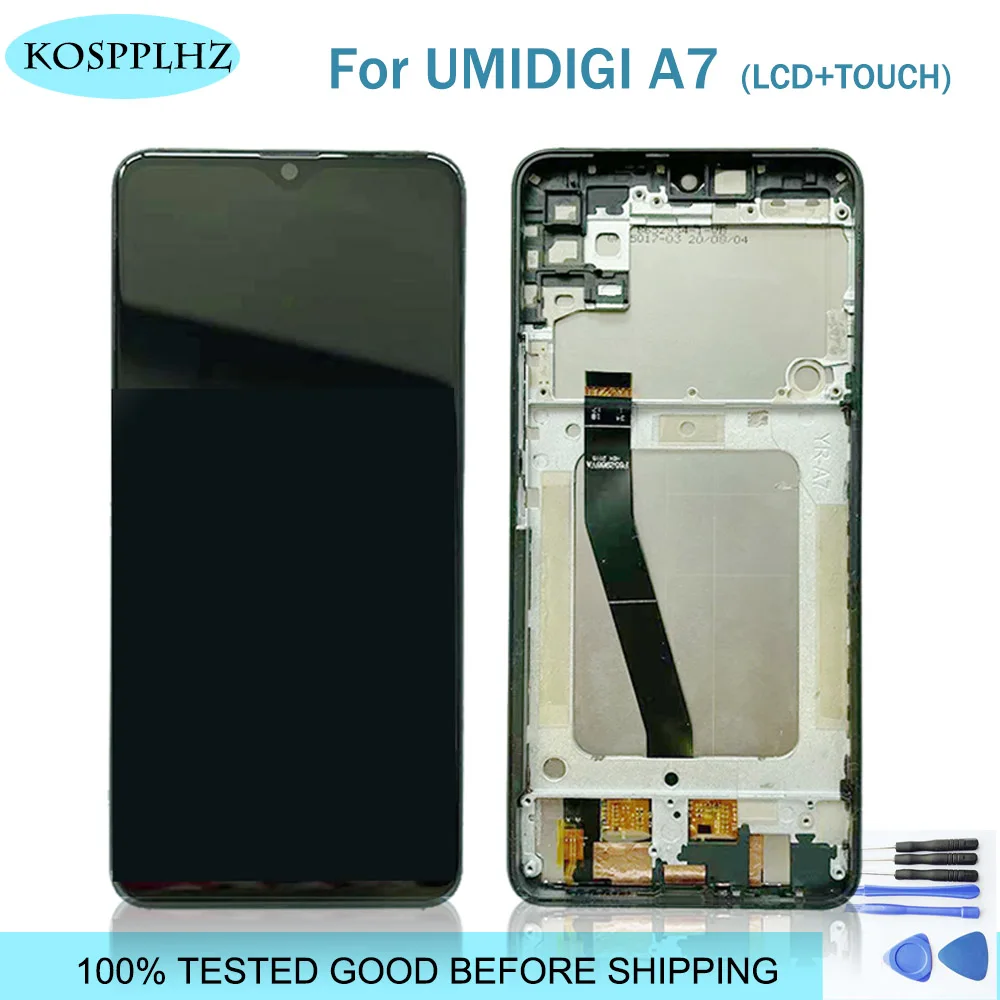

KOSPPLHZ Original New 6.49 inchces For UMIDIGI A7 LCD Display + Touch Screen Digitizer Assembly Replacement Parts + Tools Gift
