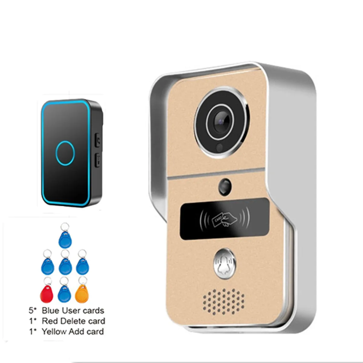 2MP 1080P Tuya Power Rifd Card Access Control System WIFI IP Doorbell Video Door Phone Visual Doorviewer Camera With Chime