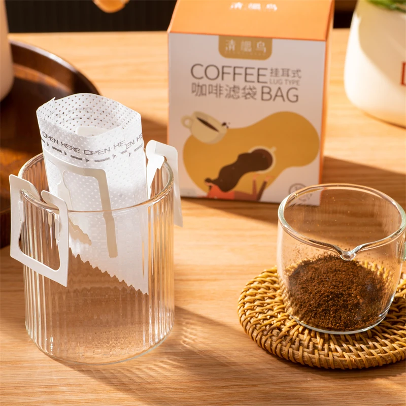 

50 pcs Disposable Coffee Filter Paper Bags Portafilter Hanging Ear Drip Coffee Bag Espresso Coffee Accessories