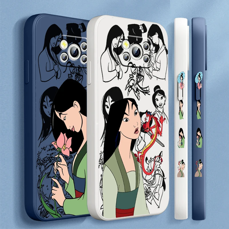 Крутой левый шнур с жидкостью из фильма мультан Дисней для Xiaomi Mi Poco X6 X5 X4 X3 M6 M5 M5S M4