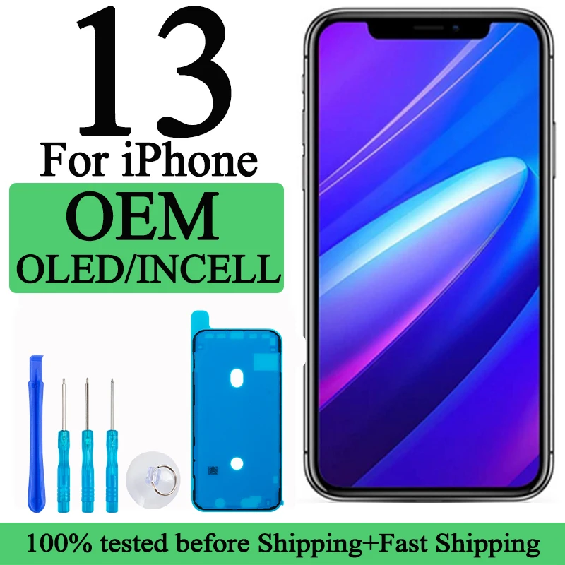 Фото A2633 A2482 A2631 A2634 A2635 Новый ЖК-дисплей премиум-класса для IPhone 13, новый сенсорный дисплей с заменой 3D-сенсорного экрана, заводской дисплей №1