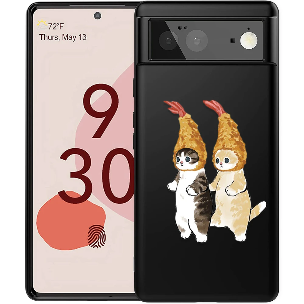 

Cartoon Cute Animal Cat Phone Case for Google Pixel 5 5a 5G 4 4a 5G XL 6 Pro 4 XL 3 3XL 3a Protection Shell Silicone Fundas