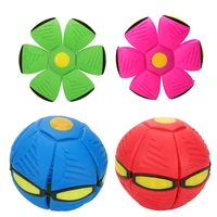 ufo magic flying saucer ball elastic stepping on the ball children outdoor sports toy kid foot ball fly elastic deformation ball