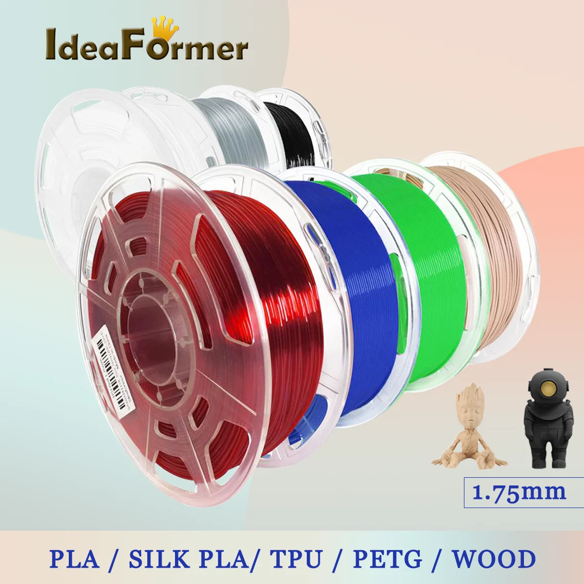 Pla или petg. Шёлкопласт. IDEAFORMER.