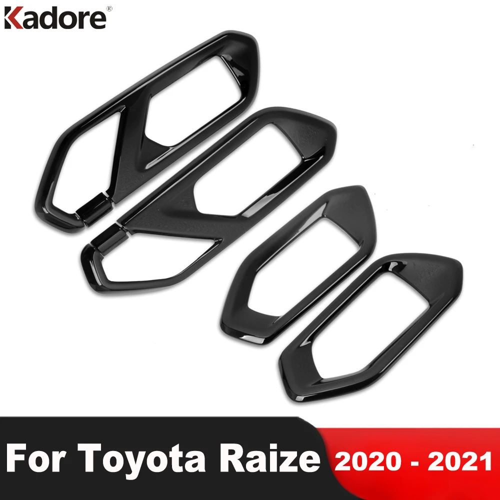 

Для Toyota Raize 2020 2021 углеродное волокно Автомобильная внутренняя дверная ручка крышка чаши отделка Декоративная наклейка молдинг аксессуары