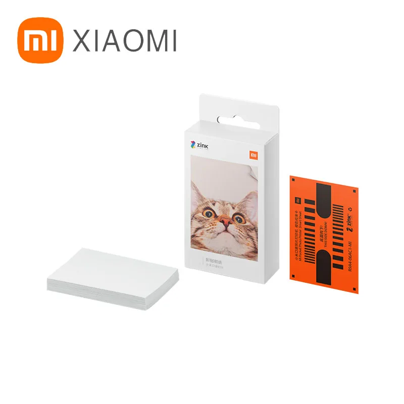 100% Оригинальный Карманный фотопринтер Xiaomi Mi Zink самоклеящаяся бумага 10 шт.