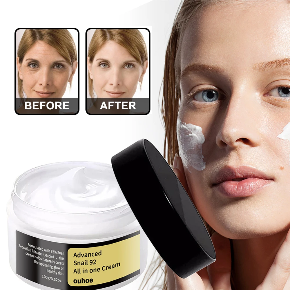 

100g Snail Face Cream Collagen Anti-Wrinkle Whitening Facial Cream Hyaluronic Acid Moisturizing Nourishing Serum Skin Care