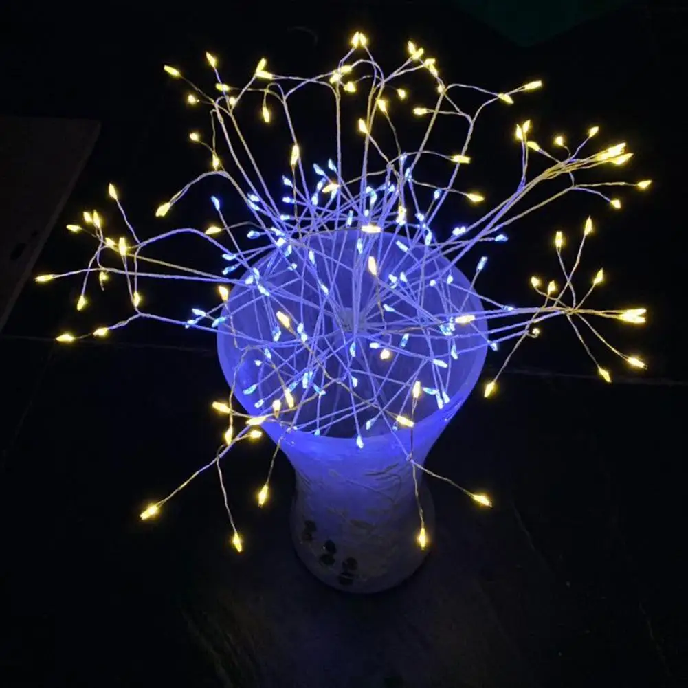 

150LED 8 Modes Dandelion Lantern Battery Cases Operated Holiday Decorative Lamps Starburst Fairy Lighting Strings