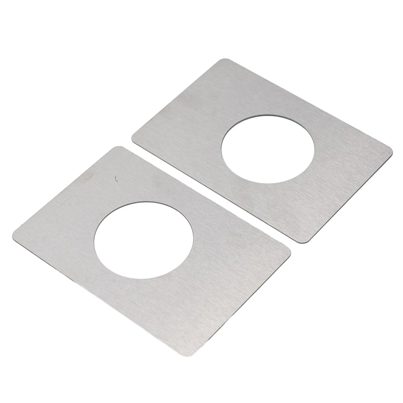 

Durable High Quality Doors Lock Plate Tools Silver Stainless Steel Ball Lock Deadbolt Door Knob Rounded Corners