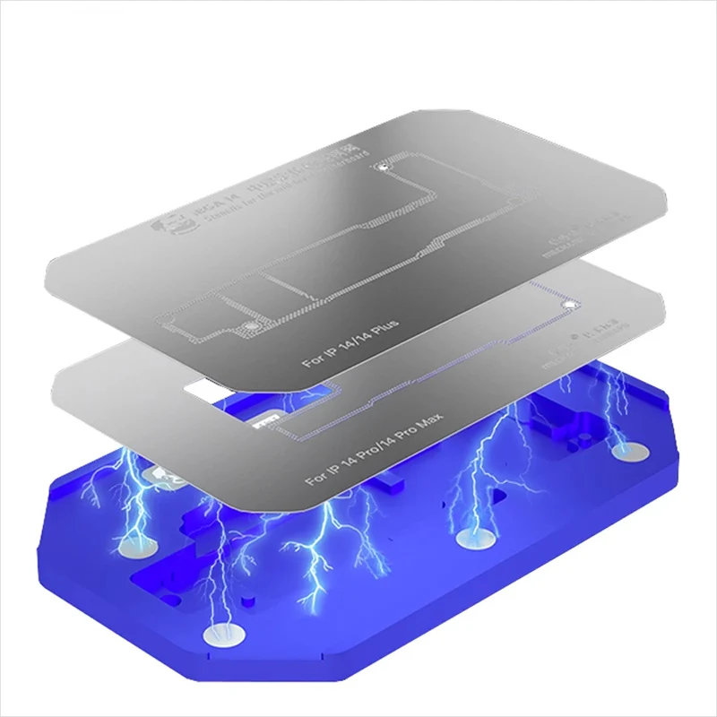 

Механик BGA трафарет платформа для iPhone 14-14 Pro Max материнская плата средний слой Олово посадки шаблон переработы