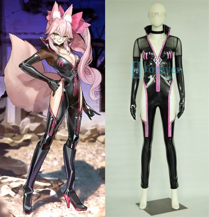

COWOWO [под заказ] Аниме! Fate/Grand Order костюм тамамо в виде кошки, комбинезоны, униформа, костюм для косплея, костюм на Хэллоуин, женский костюм для в...