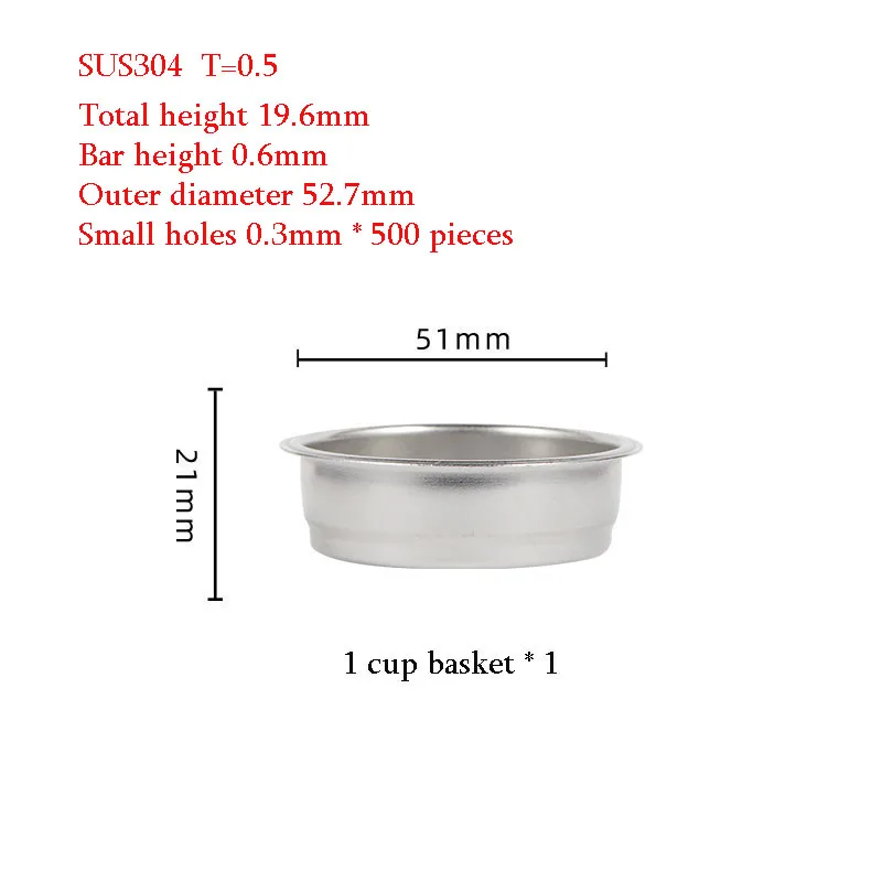 

51 мм 3-ear Naked Coffee Portafilter для Delonghi EC680/EC685, нержавеющая сталь, полый дна, ручка для кофе, аксессуары для кофе