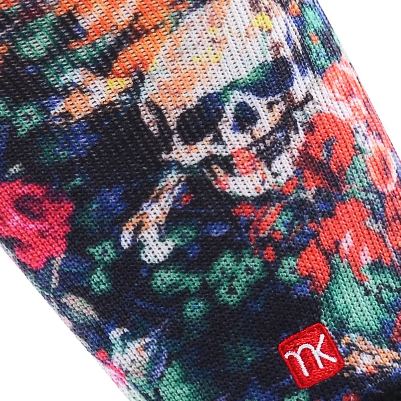 MEIKAN Men's Professional Printed Basketball Socks COOLMAX LYCRA Breathable Quick Drying Long Sports Socks Fashion Elite Socks