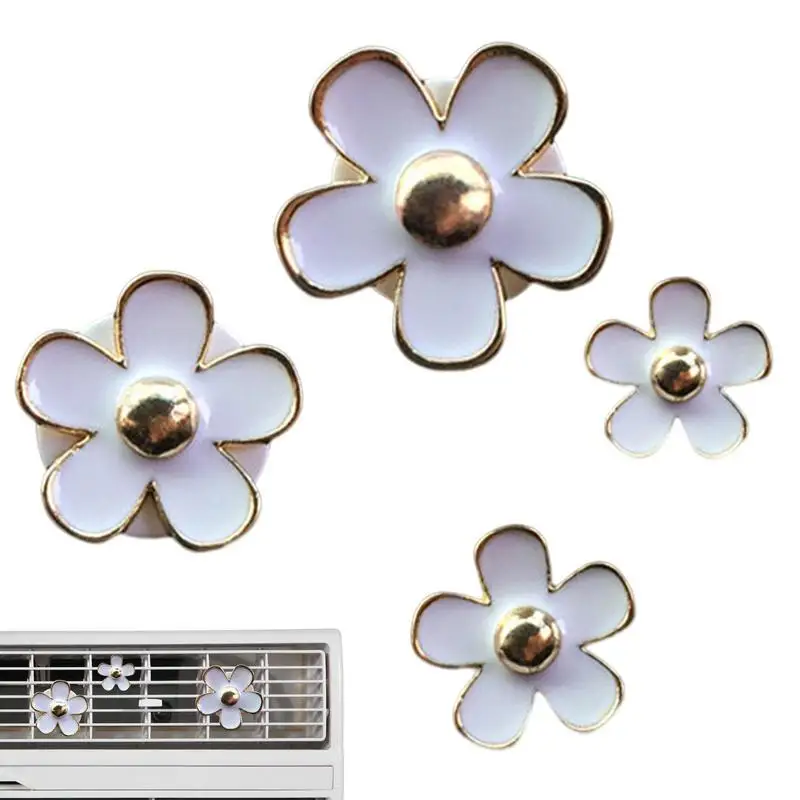 

Daisy Car Vent Clips 4 Pieces Colorful Flowers Fragrance Car Air Vent Clips Charm Odor Eliminating Air Freshener For Car Home