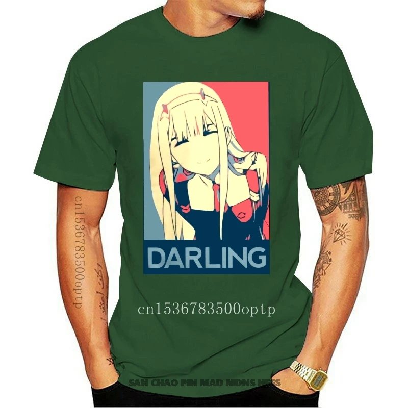 

Darling In The Franxx Zero Two T-Shirt for Man Short Sleeve Tee Cotton T Shirt Popular O-neck Clothing Designs Tees