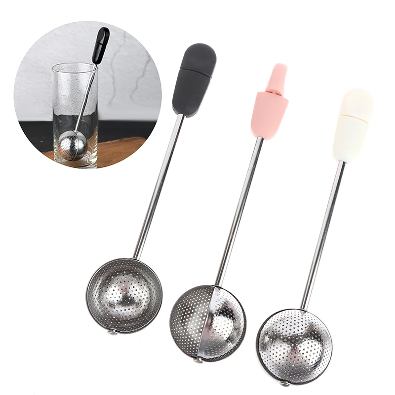 

Stainless Steel Tea Infuser Ball Portable Fine Mesh Tea Filter 18.6cm Handle