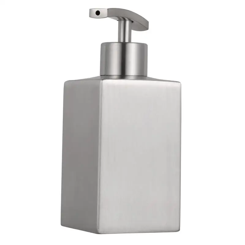 

1pc Liquid Hand Soap Dispenser Bathroom Lotion Pump Bottle Stainless Steel Liquid Shampoo Dispenser Kitchen Bath Dispensers