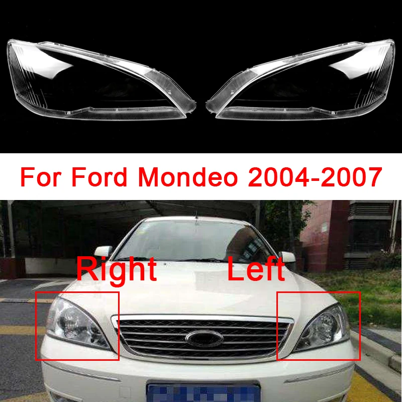 

Car Front Headlight Cover For Ford Mondeo 2004-2007 Plexiglass Headlamp Transparent Glass Cover Lampshade Shell Car Accessories