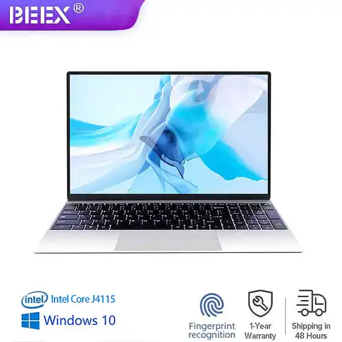 Ультратонкий портативный ноутбук BEEX 15,6 дюйма, 4115 Гб ОЗУ, 512 ГБ SSD