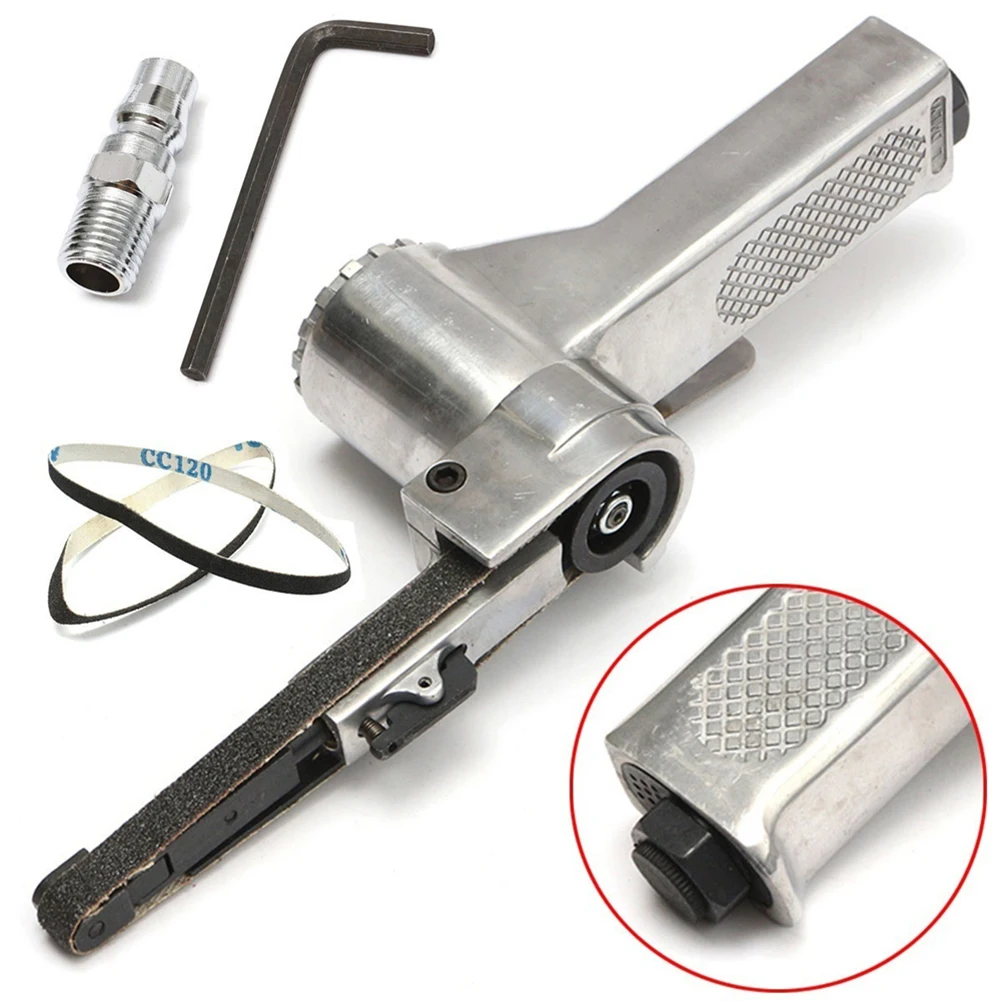 10 мм воздушная ленточная шлифовальная машина 3 шт. шлифовальная лента 90psi 16000rmp для угловой шлифовальной машины 100 шлифовальный станок полировка стекла металлическая отделка 60 #80 #120 #