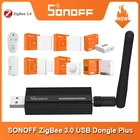 SONOFF ZB Dongle-P Zigbee 3,0 USB Dongle Plus Zigbee2MQTT беспроводной анализатор шлюза Zigbee USB ЗАХВАТ интерфейса с антенной