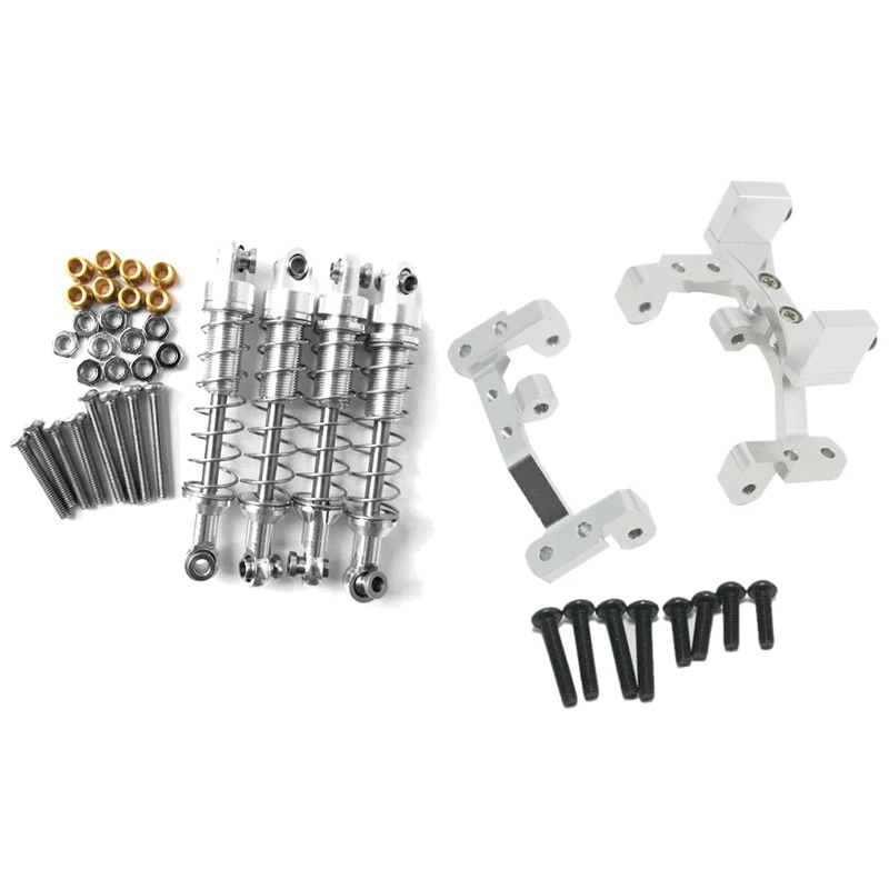 

4 шт., серебряный амортизатор с металлическим стержнем