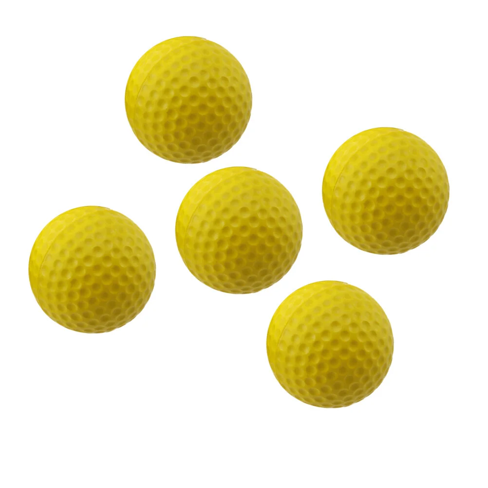 

5 Pcs Balls Indoors Practice Balls High Elastic Balls Outdoor Training Aid Balls (Yellow)