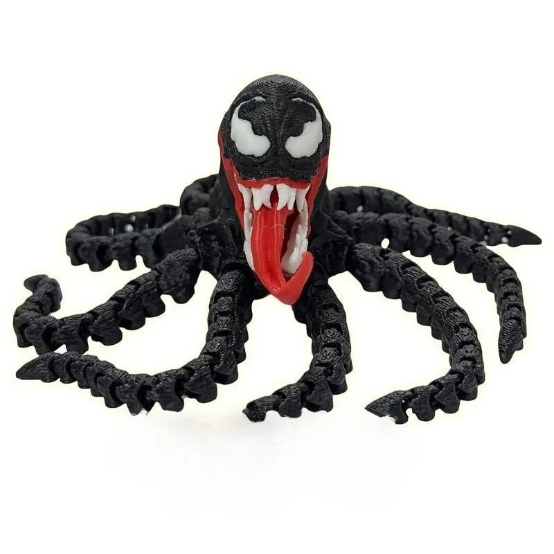 Фото Marvel Мстители Человек-паук Venom аниме двумерные игрушки фигурки для мальчиков высококачественное украшение для рабочего стола подарки на день рождения №2