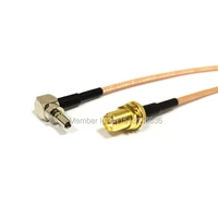 new 3g antenna extension cable rp sma bulkhead nut to crc9 right angle rg316 coaxial cable pigtail 15cm 6inch