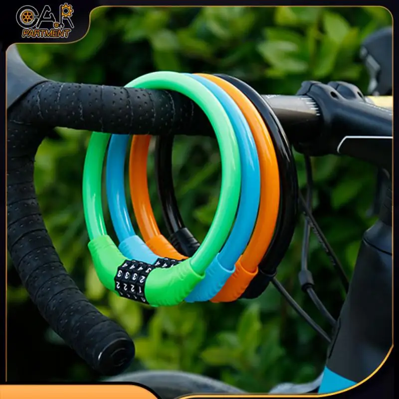 

Велосипедный замок, кодовый 4-значный замок с кольцевым замком, защита от кражи, оборудование для велосипеда