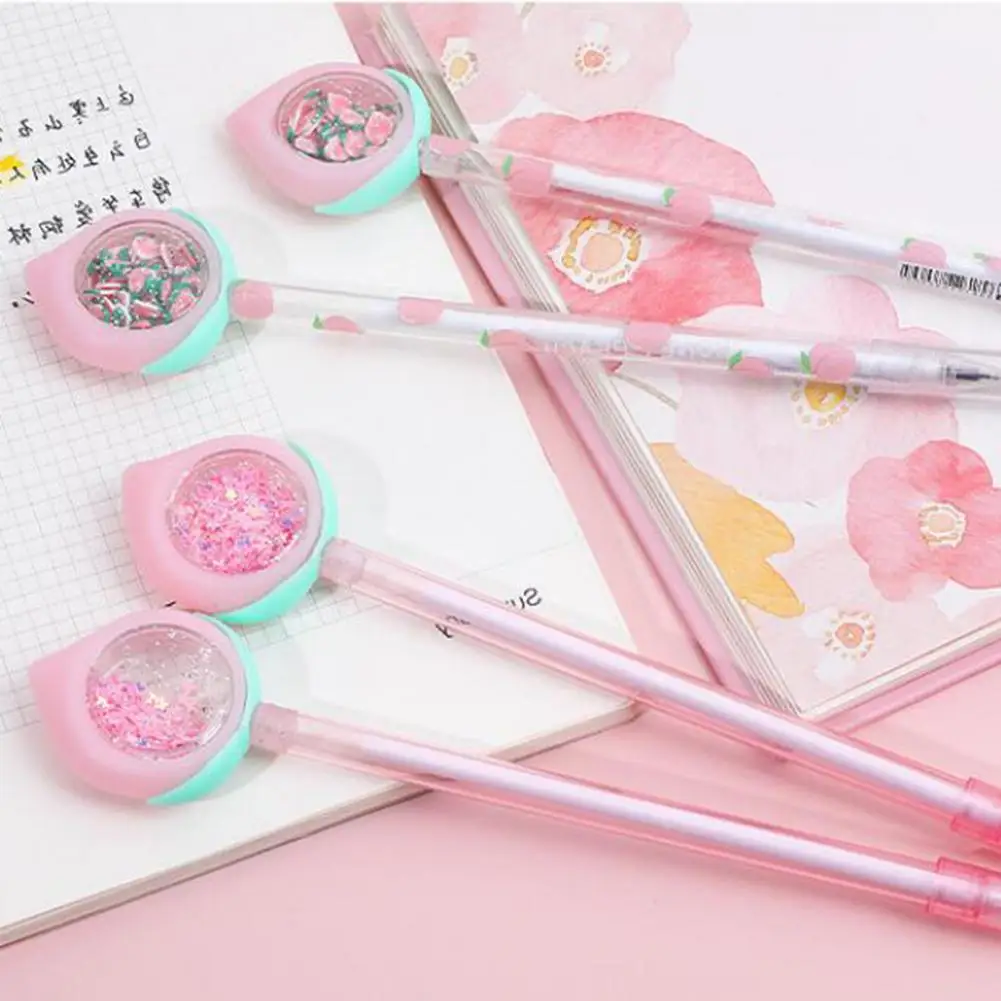 

2Pcs Special Gel Pen Glitter Legible Handwriting Rollerball Pen Flexible Soft Writing Pen